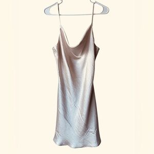 American Threads Elegant Silver Dress